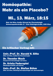 Plakat Homöopathievortrag